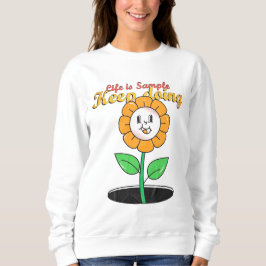 livet är behålla och blommor t shirt