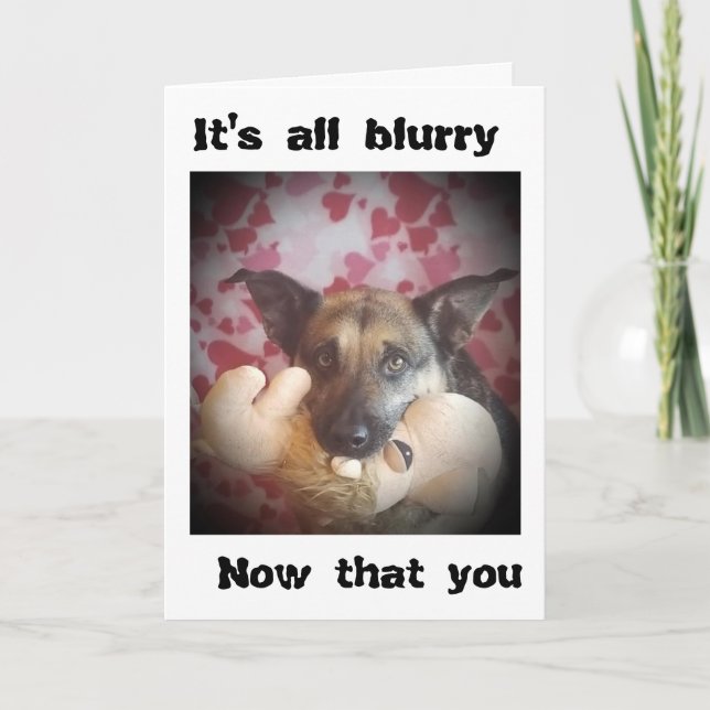 LIVET ÄR **BLURRY** NU ATT "DU ÄR BORTA!" KORT (Framsida)