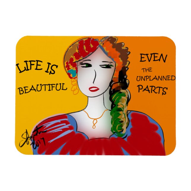 LIVET ÄR BRA - ÄVEN DE OPLANERADE DELARNA MAGNET (Horisontell)