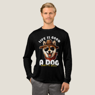 Livet är Bra ett Hund som gör det bättre Hund älsk T Shirt