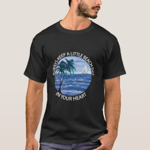 Livet är Bra Handflatan Träd, sommarsäsong Vacatio T Shirt