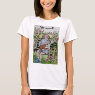 Livet är bra/ kvinnor t-shirt