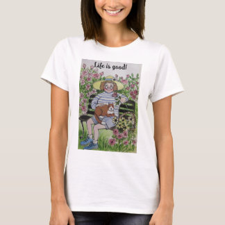 Livet är bra/ kvinnor t-shirt