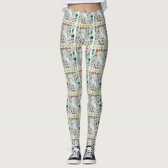 Livet är bra leggings (Framsida)