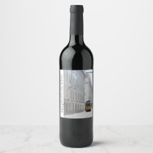 Livet är bra, men vin är bättre. Real Portugal Vinflaska Etikett