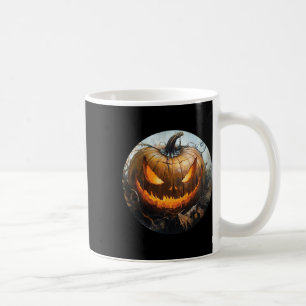 Livet är Bra Scary Pumpkin Jack o lantern H Kaffemugg