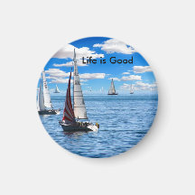 Livet är bra segelmagnet