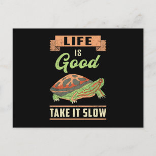 Livet är Bra, tar det långsamt för sköldpaddan Äls Vykort