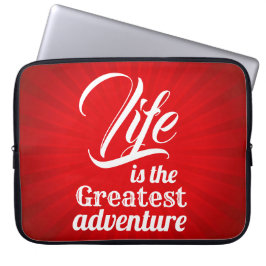 Livet är det Underbarare Äventyren Laptop Sleeve