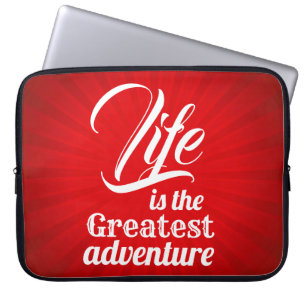 Livet är det Underbarare Äventyren Laptop Sleeve