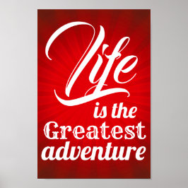 Livet är det Underbarare Äventyren Poster