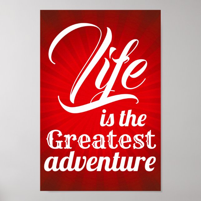 Livet är det Underbarare Äventyren Poster (Framsidan)