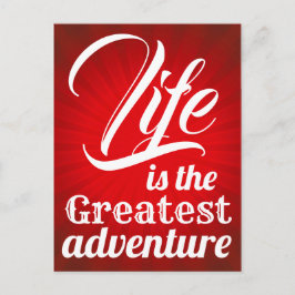 Livet är det Underbarare Äventyren Vykort