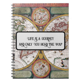 Livet är en bärbar resa anteckningsbok