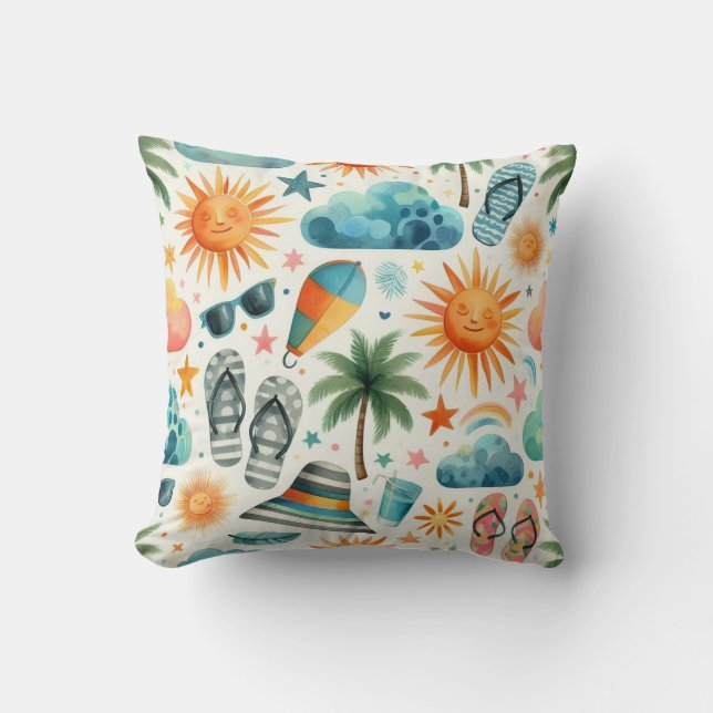 Livet är en Beach Kudde (Framsida)