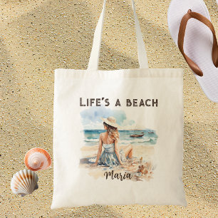 Livet är en Beach Personlig Beach Tygkasse