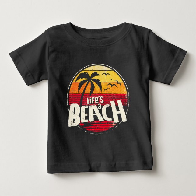 Livet är en Beach T Shirt (Framsida)