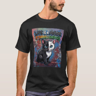 Livet är en blandning av färger och kontraster Gra T Shirt