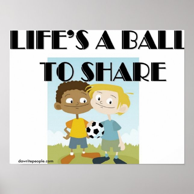 Livet är en boll till  poster (Framsidan)
