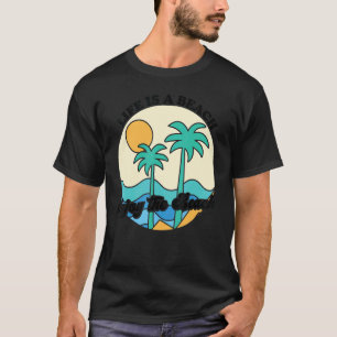 Livet är en bov som njuter av den Vinkara tropiska T Shirt