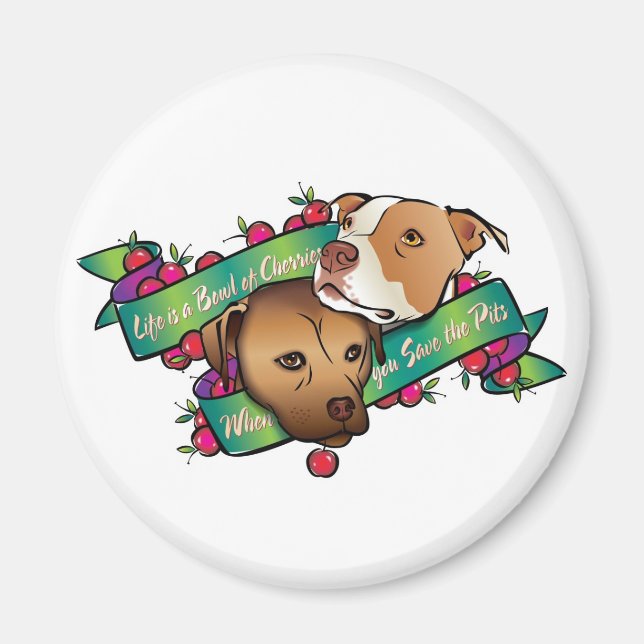 Livet är en Bowl av Cherries... Magnet (Framsidan)