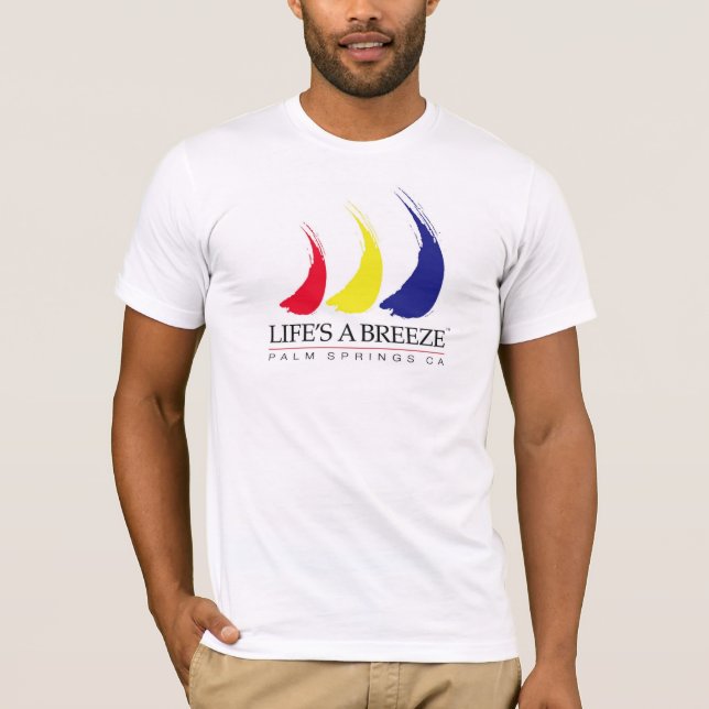 Livet är en Breeze®_Paint-the-Vind_Handflatan Vår Tee (Framsida)