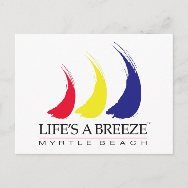 Livet är en Breeze™_Paint-the-Vind_Myrtle Beach Vykort (Framsida)