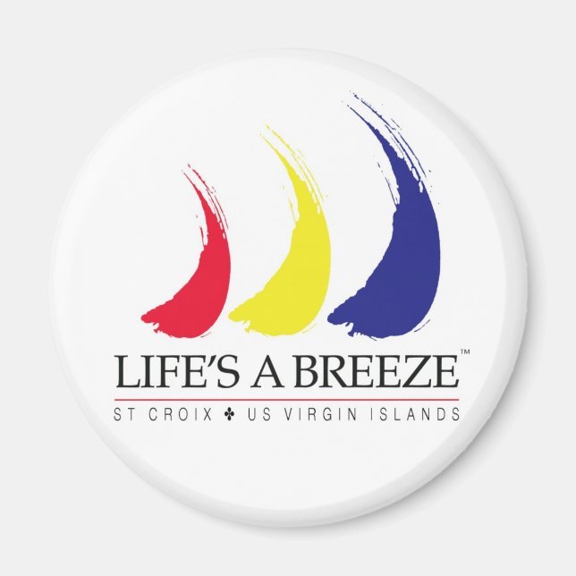 Livet är en Breeze™_Paint-the-Vind St. Croix Magnet (Framsidan)