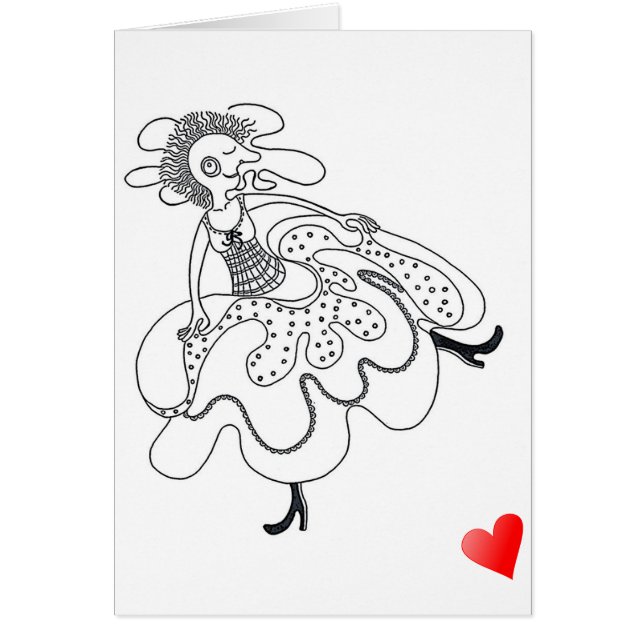 Livet är en dans hälsningskort (Framsidan)