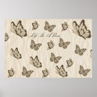 Livet är en Dikt Poster