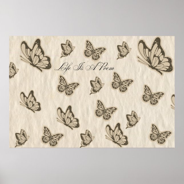 Livet är en Dikt Poster (Framsidan)