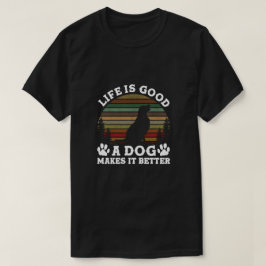 Livet är en fantastisk Bra som ett Hund gör det bä T Shirt