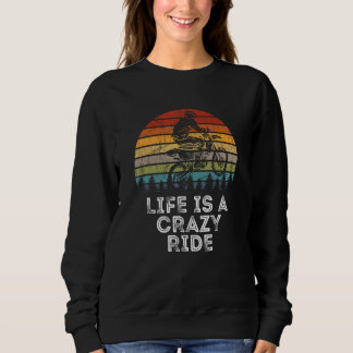 Livet är en galen Ride Dirt Bike Rider Offroad Bik T Shirt