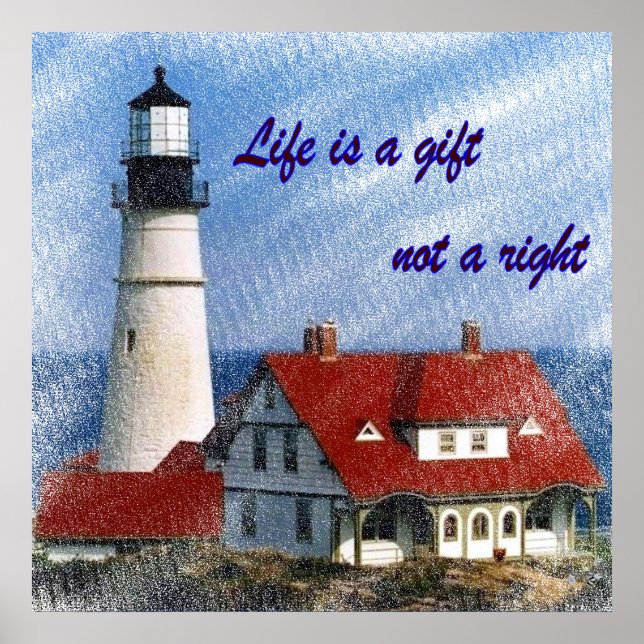 Livet är en gåva poster (Framsidan)