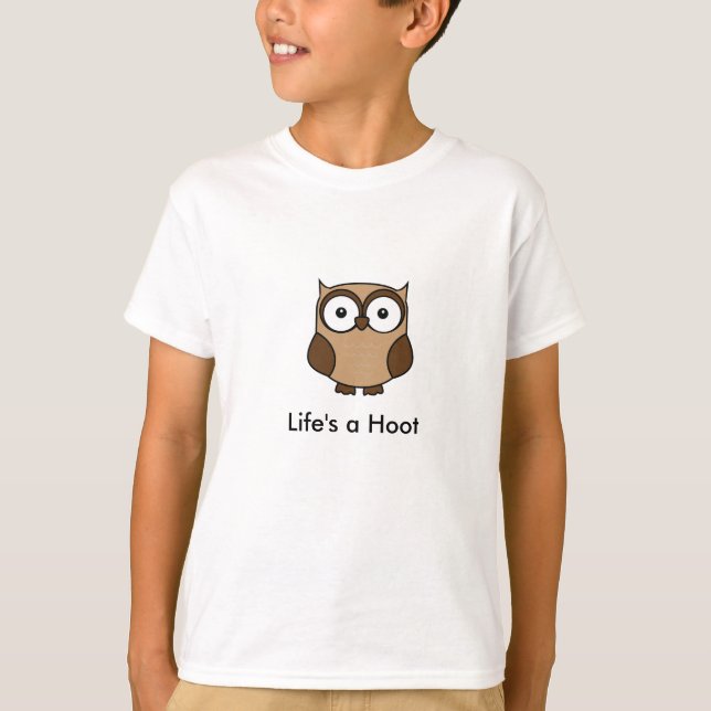 Livet är en Hoot T-shirt (Framsida)