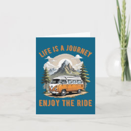 Livet är en Journey Camping Van Life Kort