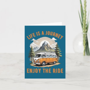 Livet är en Journey Camping Van Life Kort
