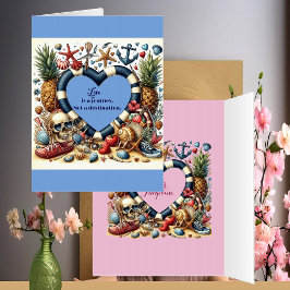 Livet är en Journey Motivation Nautical Heart Ram