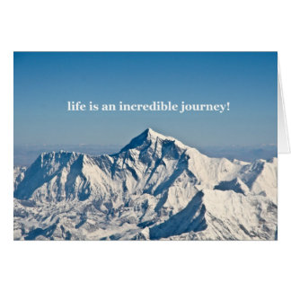 livet är en otrolig resa hälsningskort