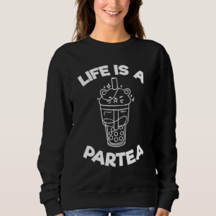Livet är en Partea Bubble Tea Pun Boba Tea Drink T Shirt