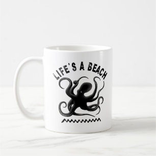 Livet är en persika - lustig sommaroffertdesign kaffemugg