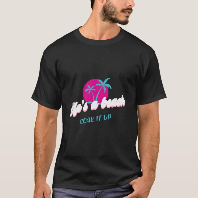 Livet är en persika - Svätta upp den tropiska desi T Shirt (Framsida)