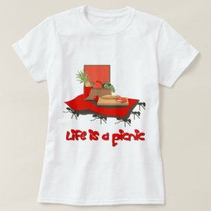 Livet är en Picnic... för Ants Dam Basic Tshirt Tee