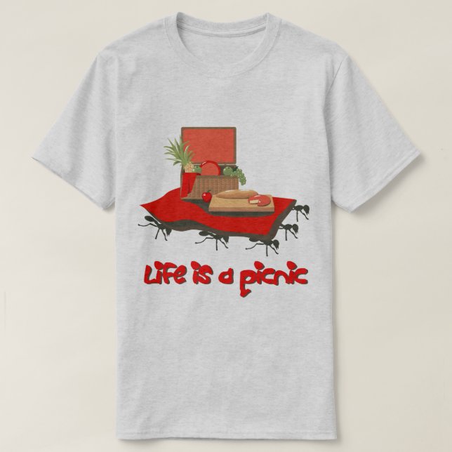 Livet är en Picnic...för Ants Shirt Tee Shirt (Design framsida)
