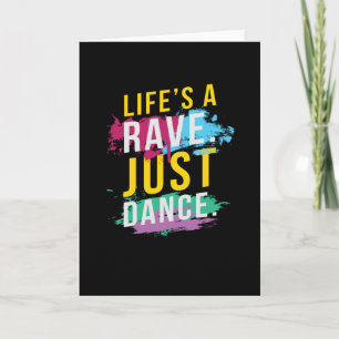 Livet är en Rave Festival EDM Kort