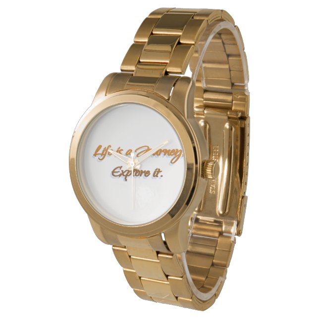 Livet är en resa armbandsur (Vinklad)