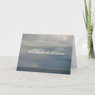 Livet är en resa, inte en destination kort