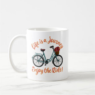 Livet är en resa som njuter av Ride Bicycle Kaffemugg