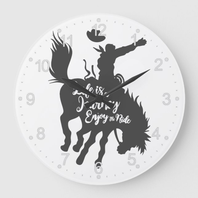 Livet är en resa - välj bakgrund färg stor klocka (Framsida)