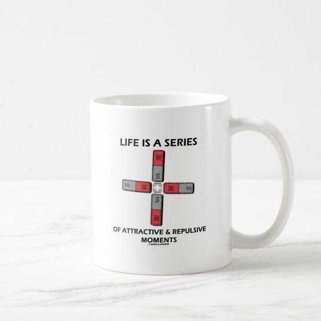 Livet är en serie attraktiva och motbjudande insla kaffemugg (Höger)